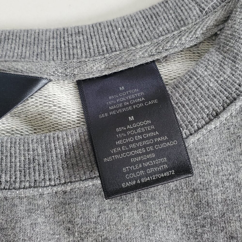 Norma Kamali Women's Grey 3/4 Sleeve Tunic Sweatshirt or Boxy Mini Dress  M - Picture 7 of 10